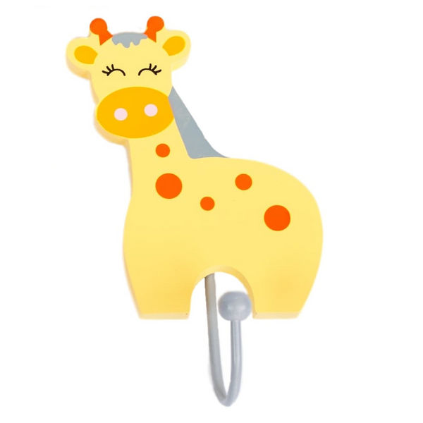 Childrens Set of 3 SAFARI ANIMAL Coat Hooks