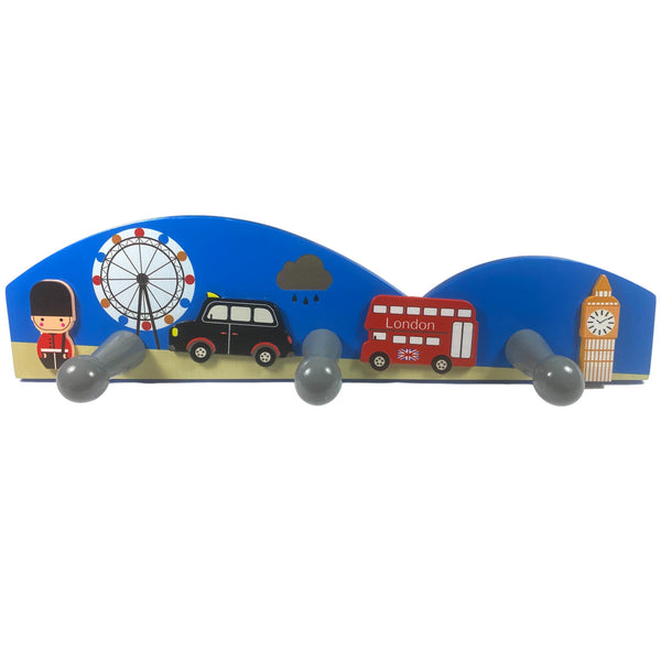 Childrens Wooden LONDON Bus Coat Rack