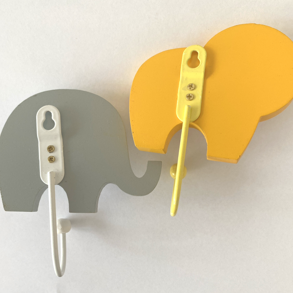 Childrens Set of 3 SAFARI ANIMAL Coat Hooks